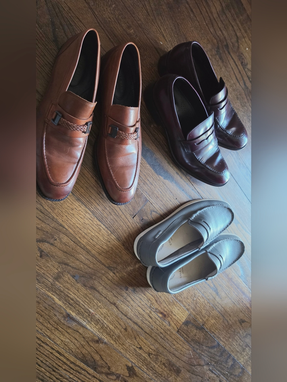 3 Pair Cole Haan Men's Slip-On Shoes Size 9